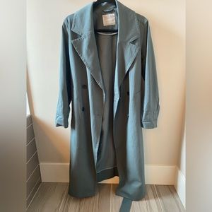 Everlane Drape Trench in Green Balsam XS